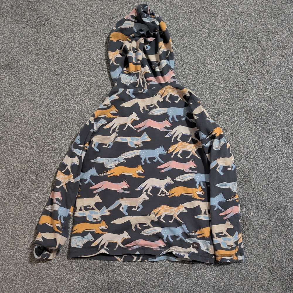 Tea Collection Black Hoodie with Colorful Accents
